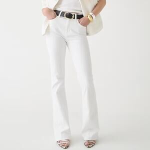 J Crew Women's High Rise Skinny Flare Leg Jean Size 29  White